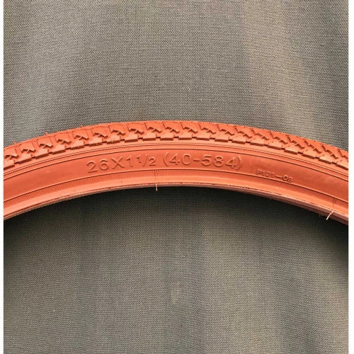 Pneumatiques Pour Cycles 26x1 1/2 650x35B Tringle Rigide - ETRTO 40-584 Rouge Brique - Image 4