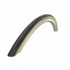 Pneumatiques Pour Cycles 700x25c Schwalbe LUGANO II HS 471 Noir à Bande Beige Tringle Rigide ETRTO 25-622