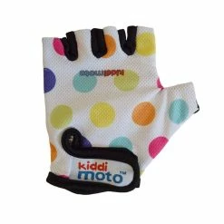Kiddimoto Cycling Gloves - Pastel Dotty