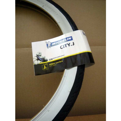 Pneumatiques Pour Cycles 400x35A Michelin CITY J Noir/blanc - ETRTO 37-340 - Image 2
