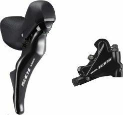 Shimano 105 ST-R7025 Hydraulic Disc STI Lever And Flat Mount Caliper Set