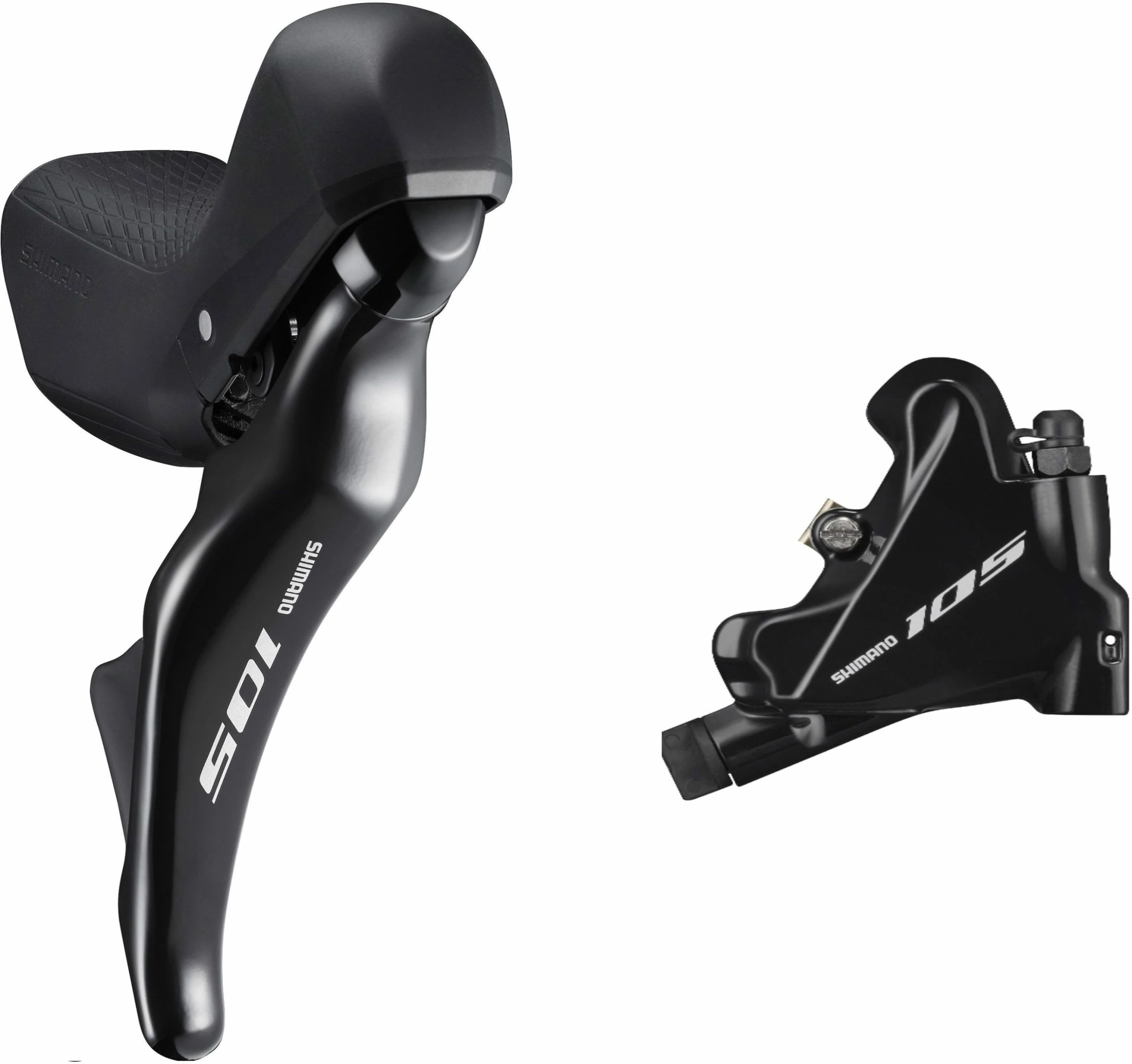 Shimano 105 ST-R7025 Hydraulic Disc STI Lever And Flat Mount Caliper Set