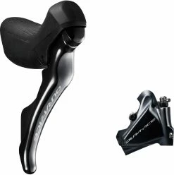 Shimano Dura-Ace ST-R9120 Hydraulic STI Lever And Flat Mount Caliper Set
