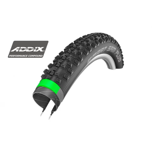 Pneumatiques Pour Cycles 29x2.10 Pneu Schwalbe SMART SAM PLUS HS 476 - GreenGuard - Snake Skin - Addix Performance - ETRTO 54-622