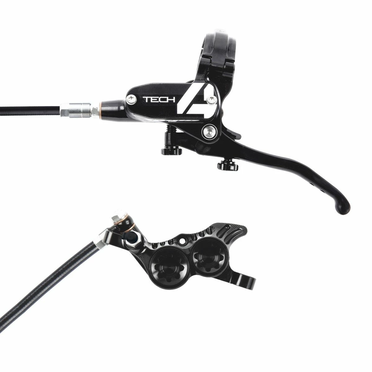 Hope Tech 4 V4 Disc Brake Set With Black Hose
