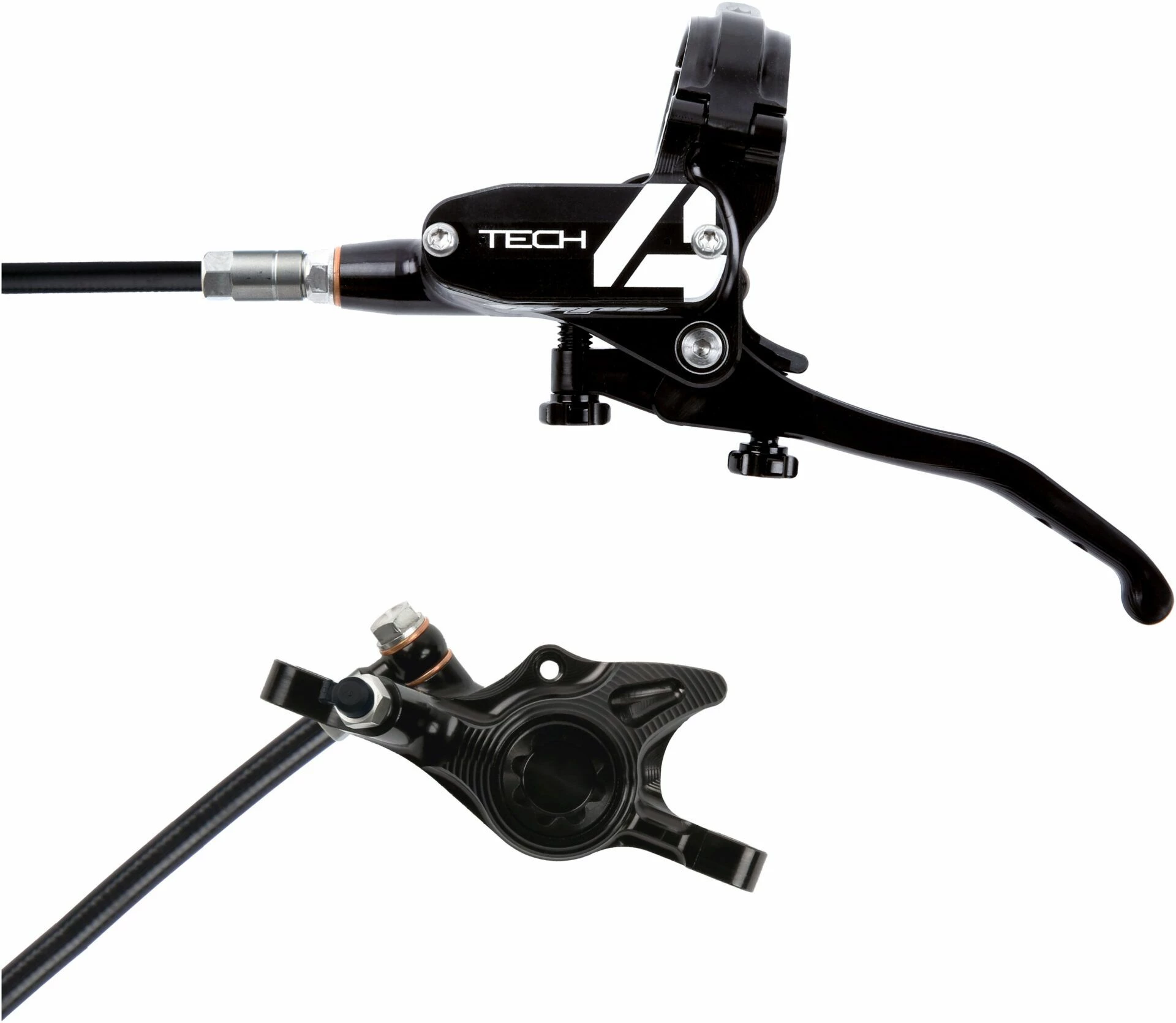 Hope Tech 4 X2 Disc Brake Set With Black Hose