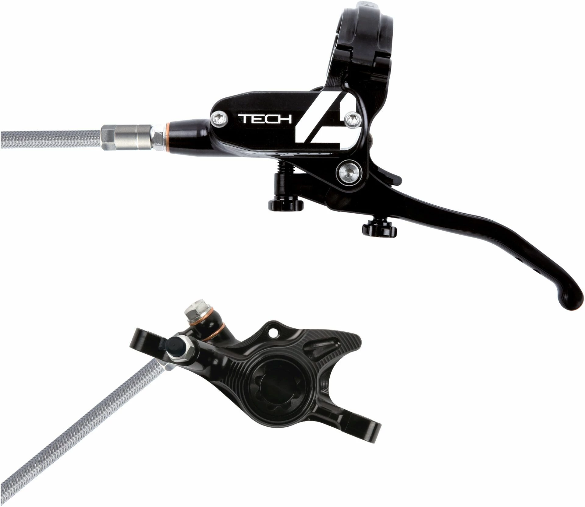 Hope Tech 4 X2 Disc Brake Set With Braided Hose