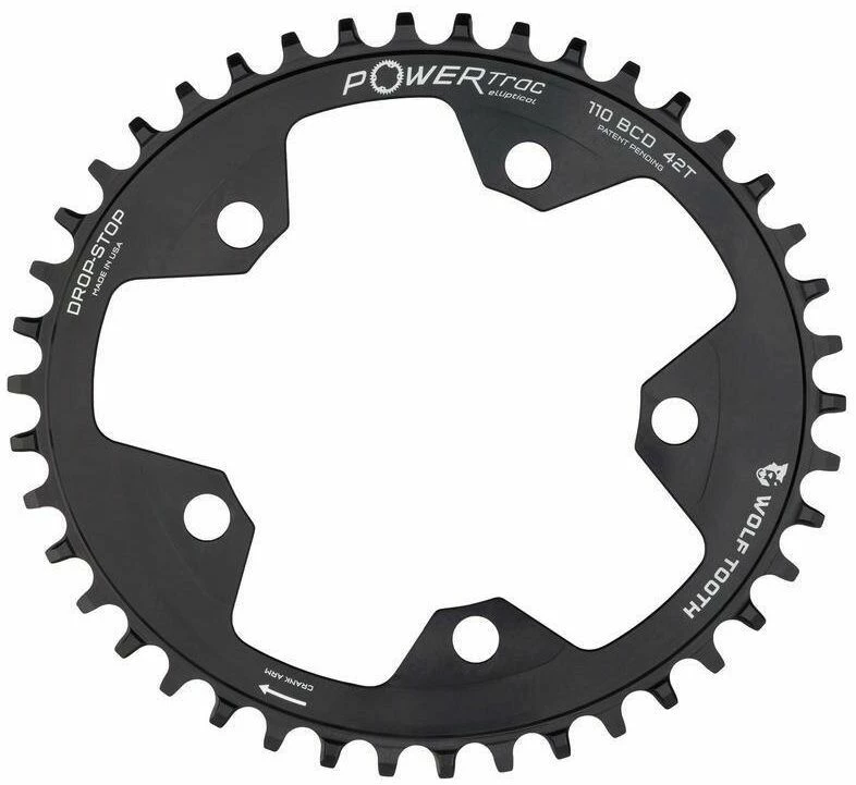 Wolf-tooth Wolf Tooth Elliptical 110 BCD Flattop Chainring