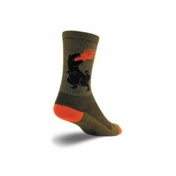 SockGuy Wool Dinosaur Crew Socks